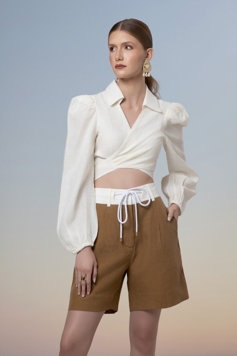 Camisa Cropped Málaga - Concha, XS